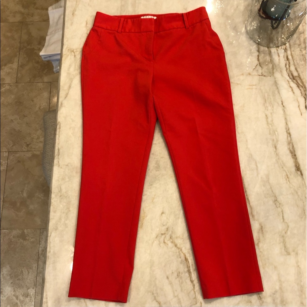 Red dress slacks